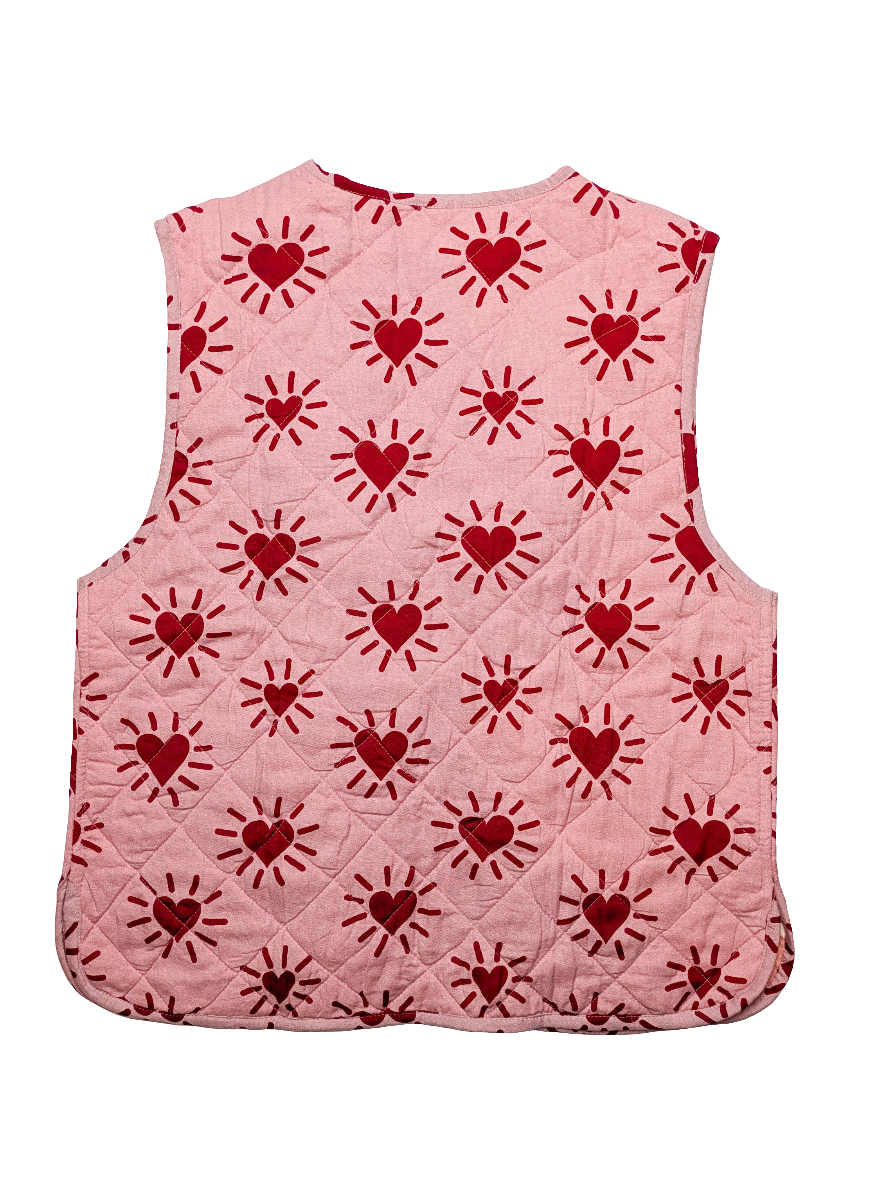 Love Shine / Happy Hippy reversible quilted waistcoat