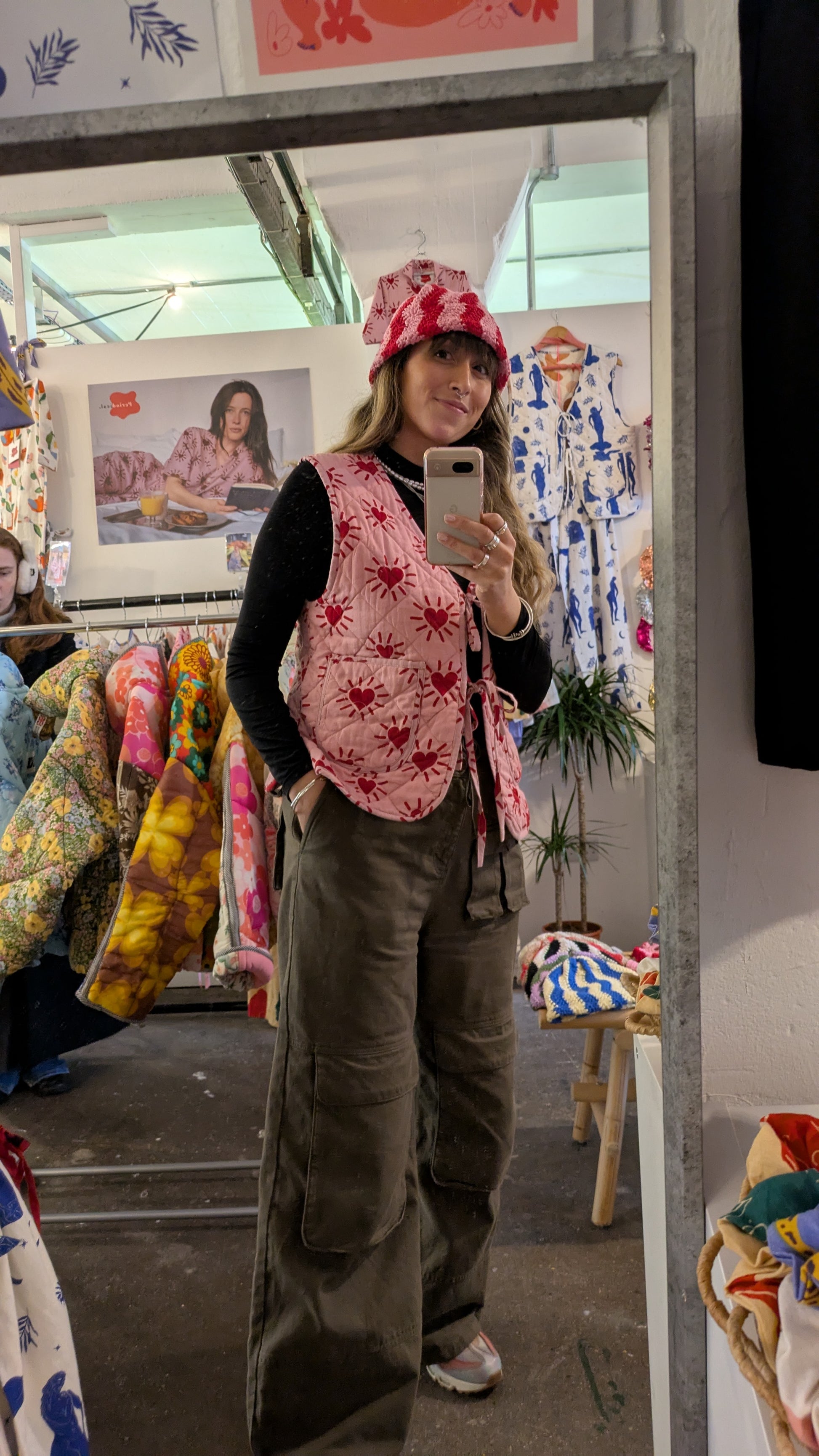 Love Shine / Happy Hippy reversible quilted waistcoat