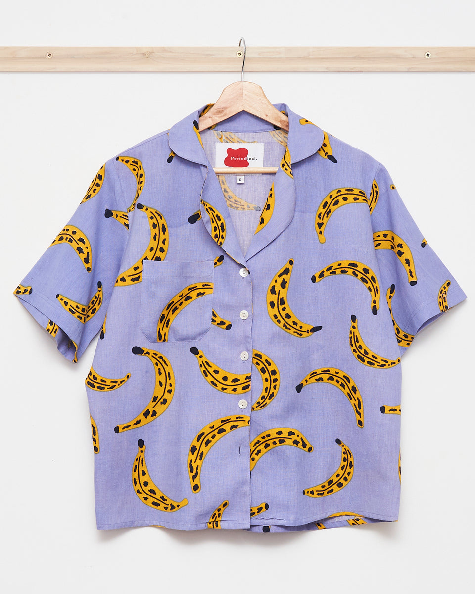 banana button down