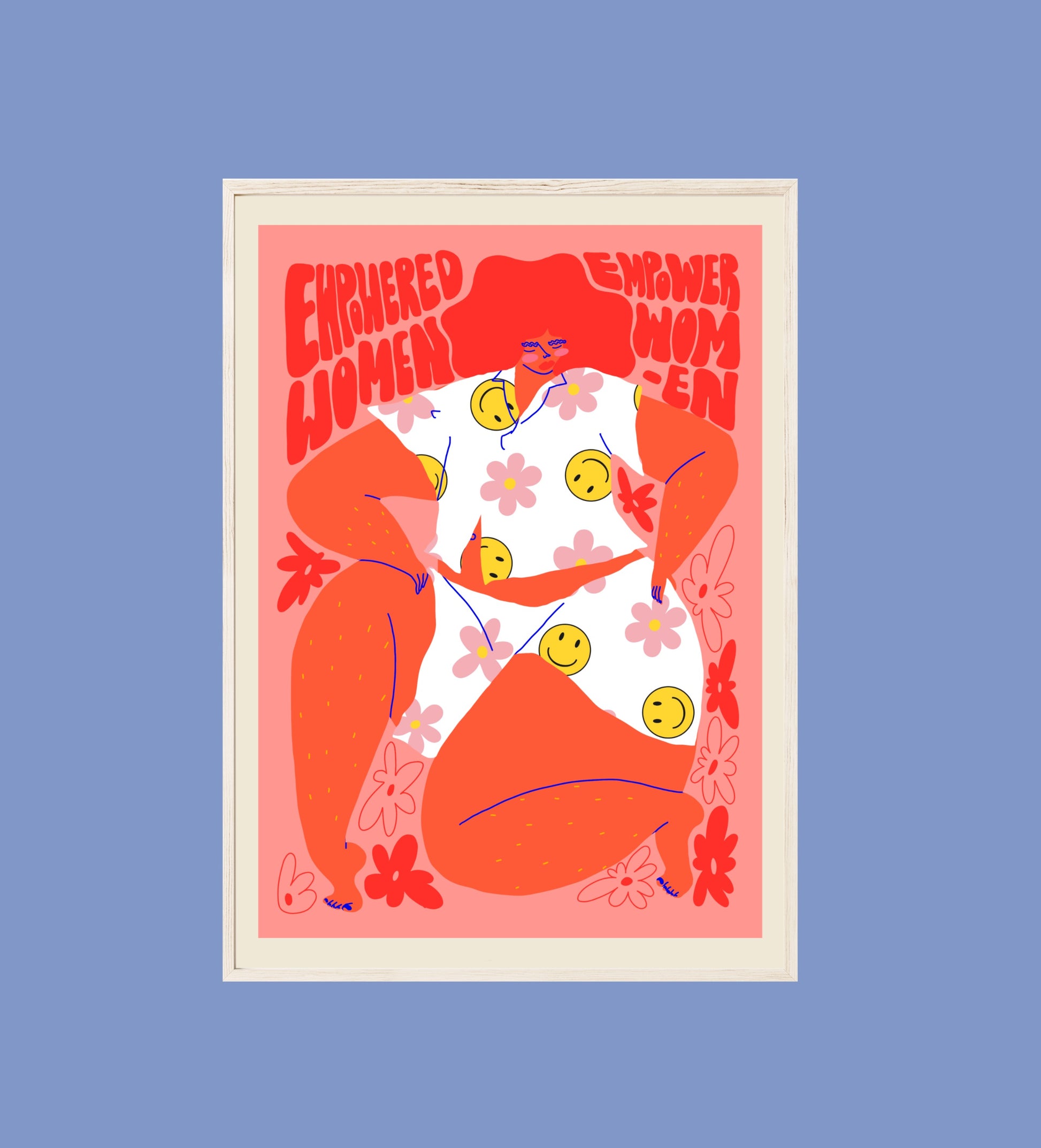 Periodical X Tacky Poncho 'Empowered' print