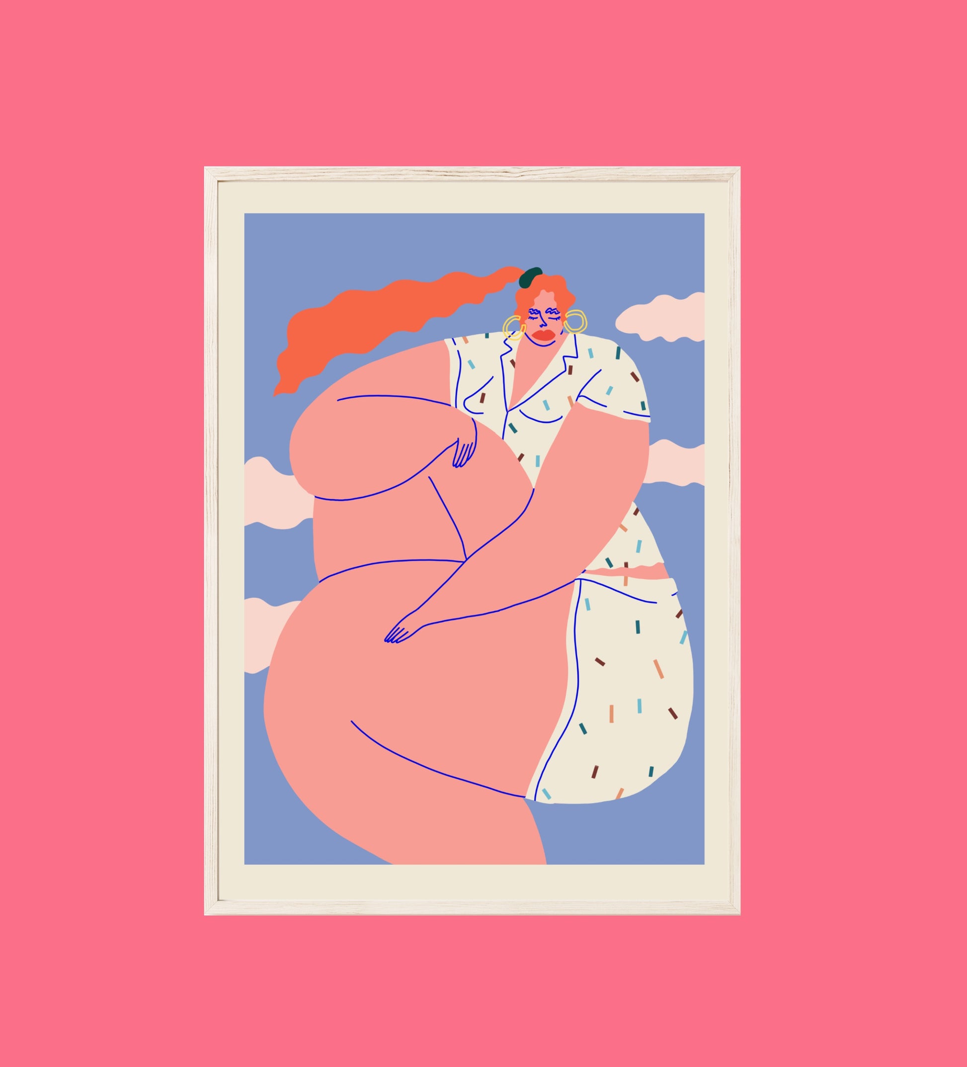 Periodical X Tacky Poncho 'Protect your Energy'' print