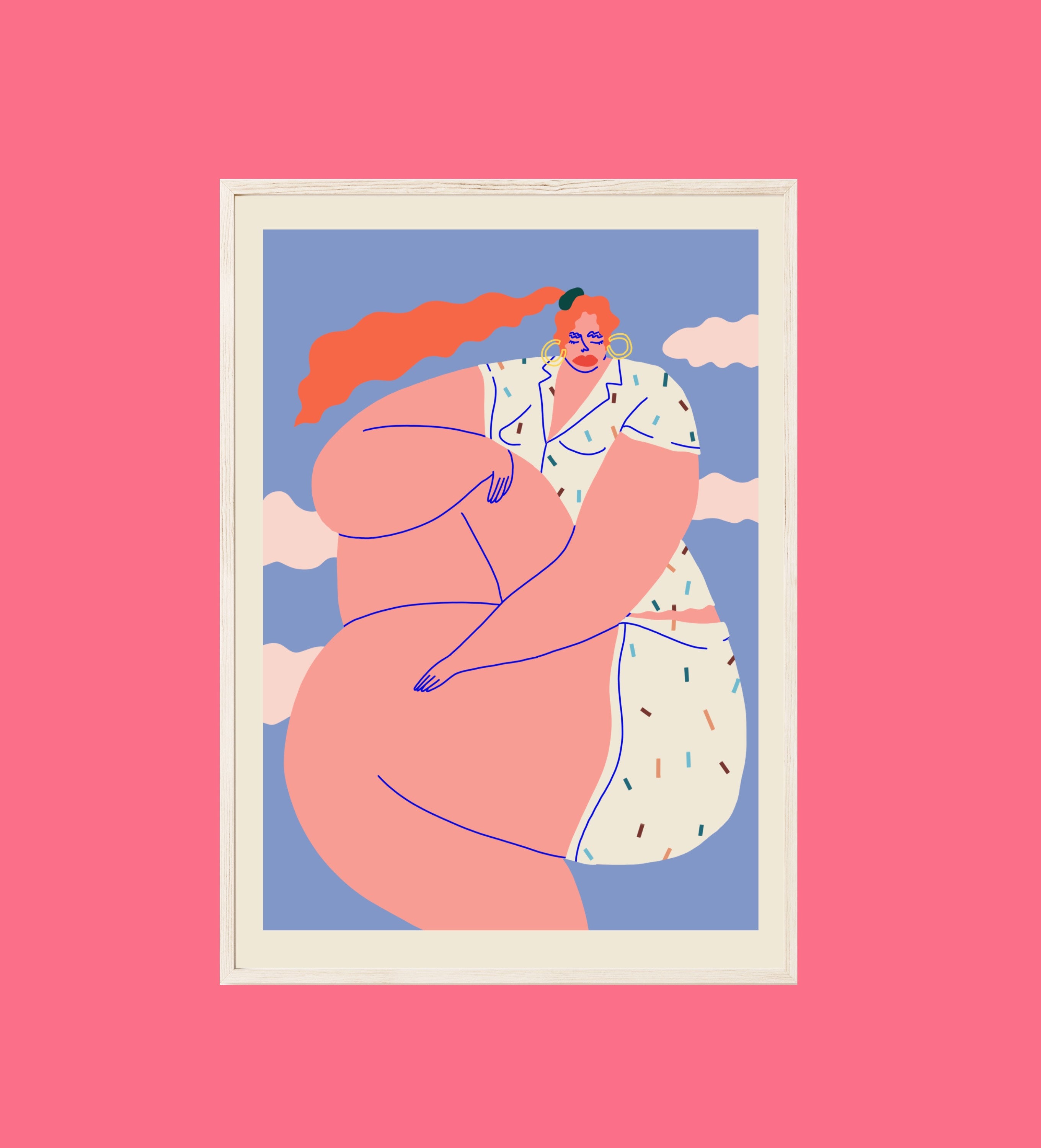 Periodical X Tacky Poncho 'Protect your Energy'' print