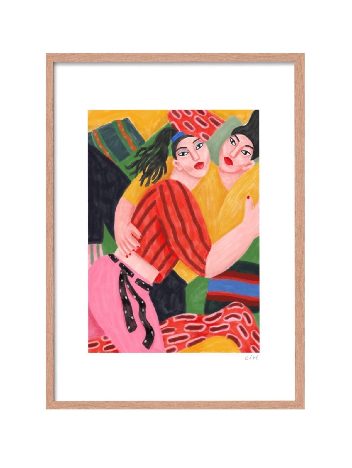 'Fluid Love' Cé Pé Art Print