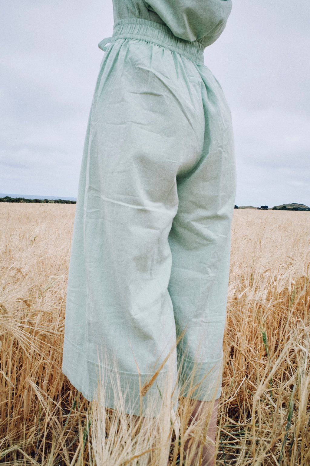 Matcha Wide Hem Culottes