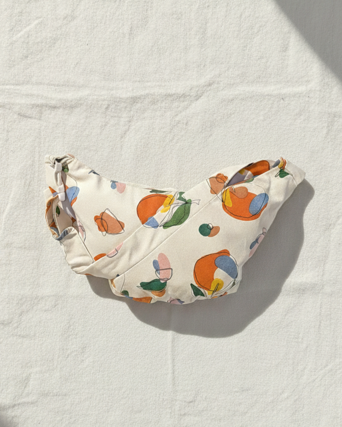 Oversized Orange Harvest Bag