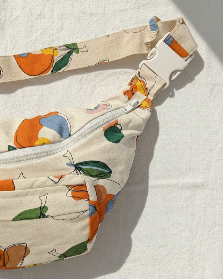 Oversized Orange Harvest Bag