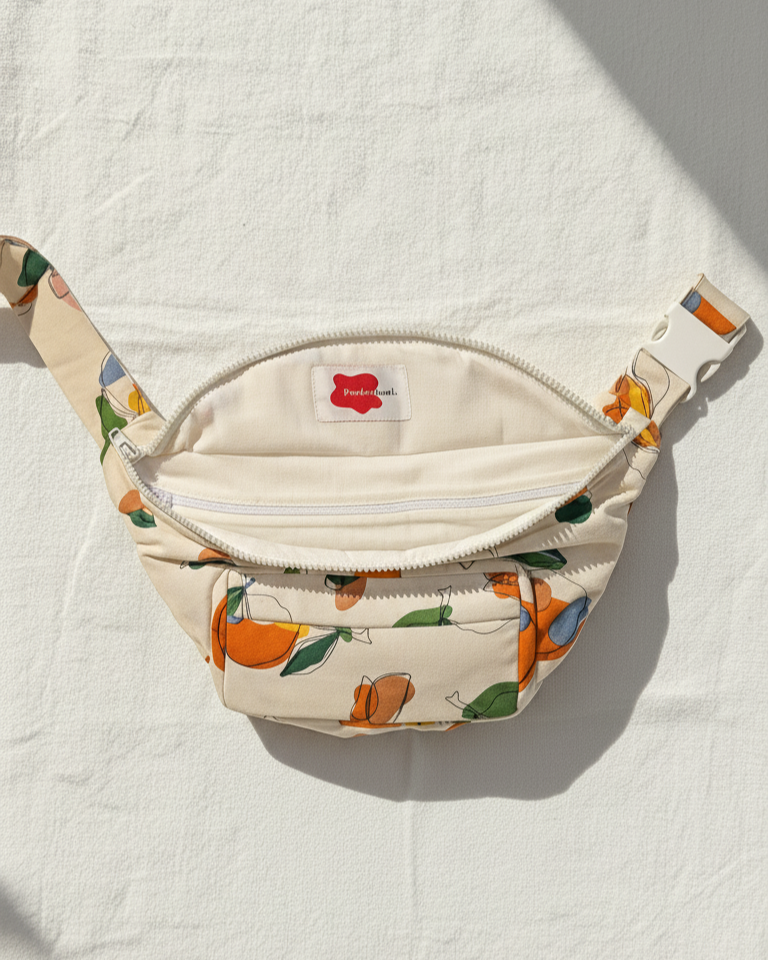 Oversized Orange Harvest Bag