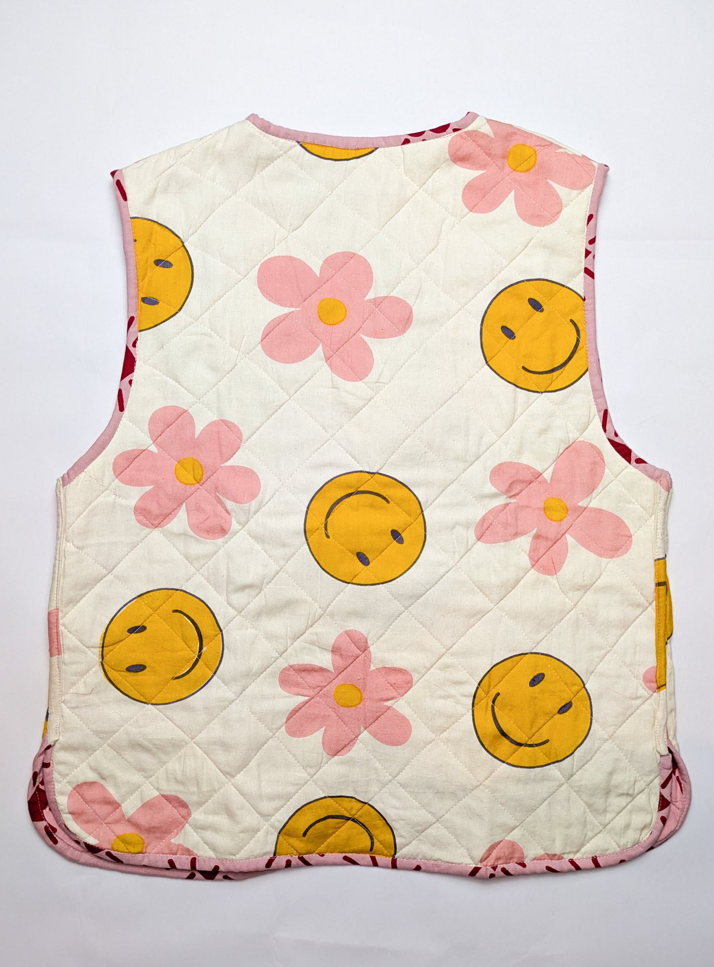 Love Shine / Happy Hippy reversible quilted waistcoat