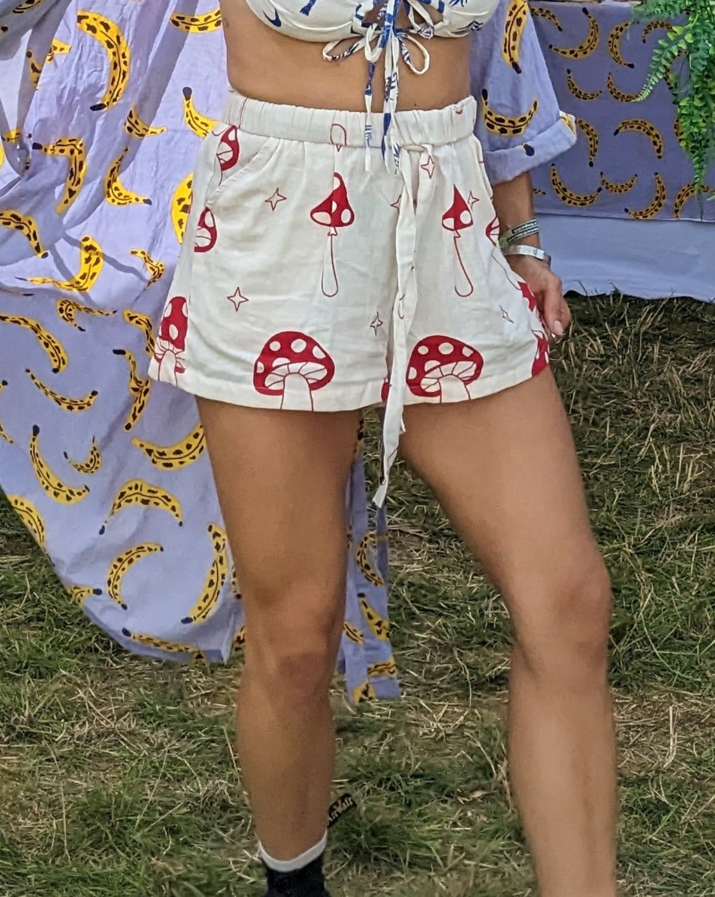 Magic Mushroom Drawstring Shorts