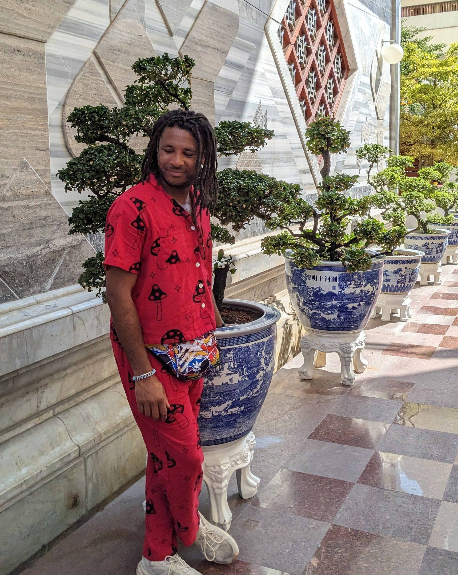 Red Mushroom Short Sleeve Shirt