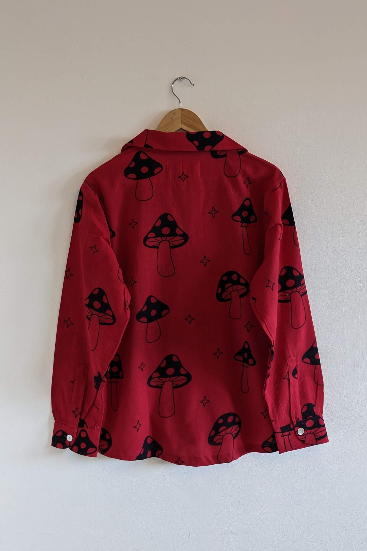 Red Mushroom Long Sleeve Shirt