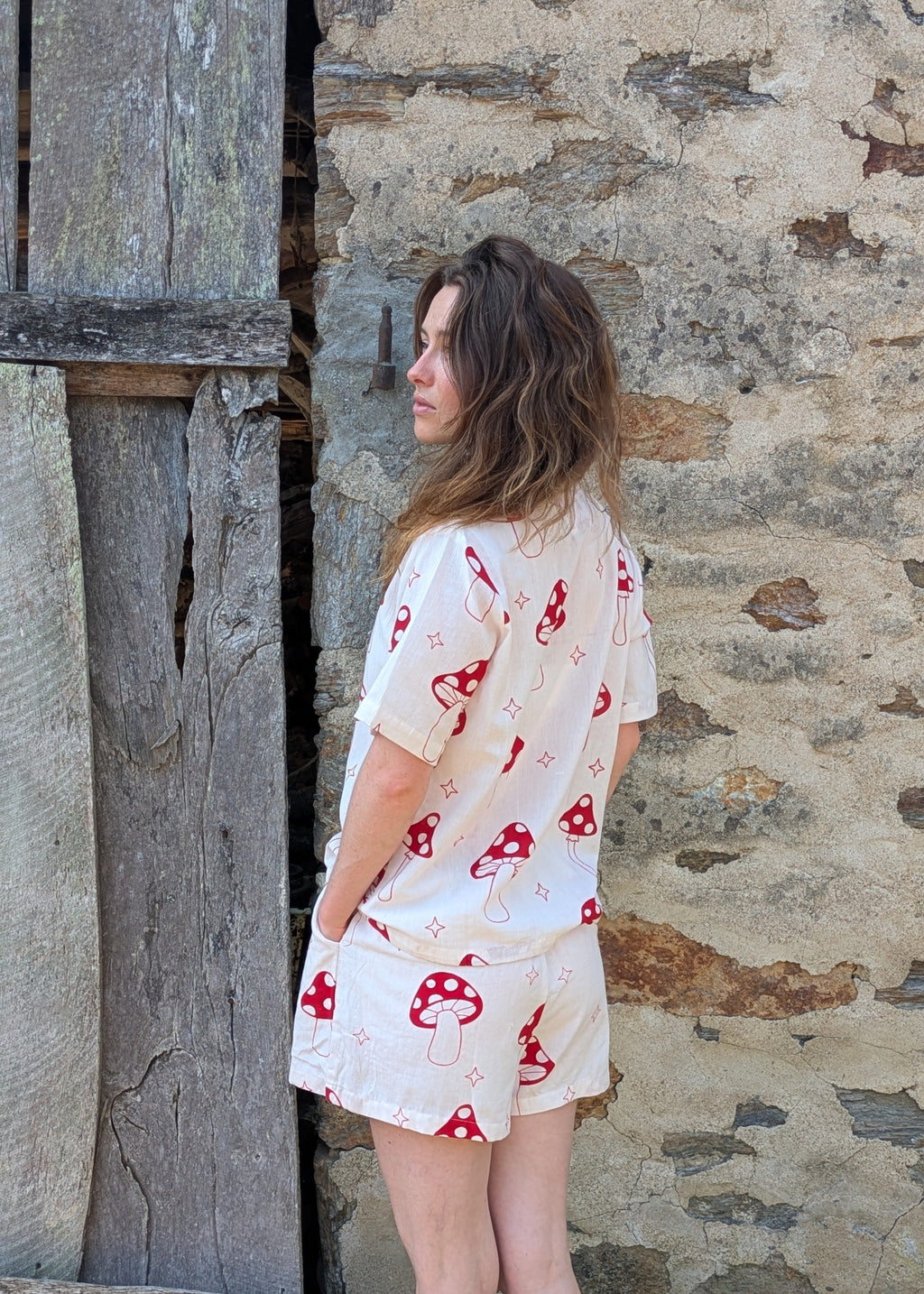 Magic Mushroom Drawstring Shorts