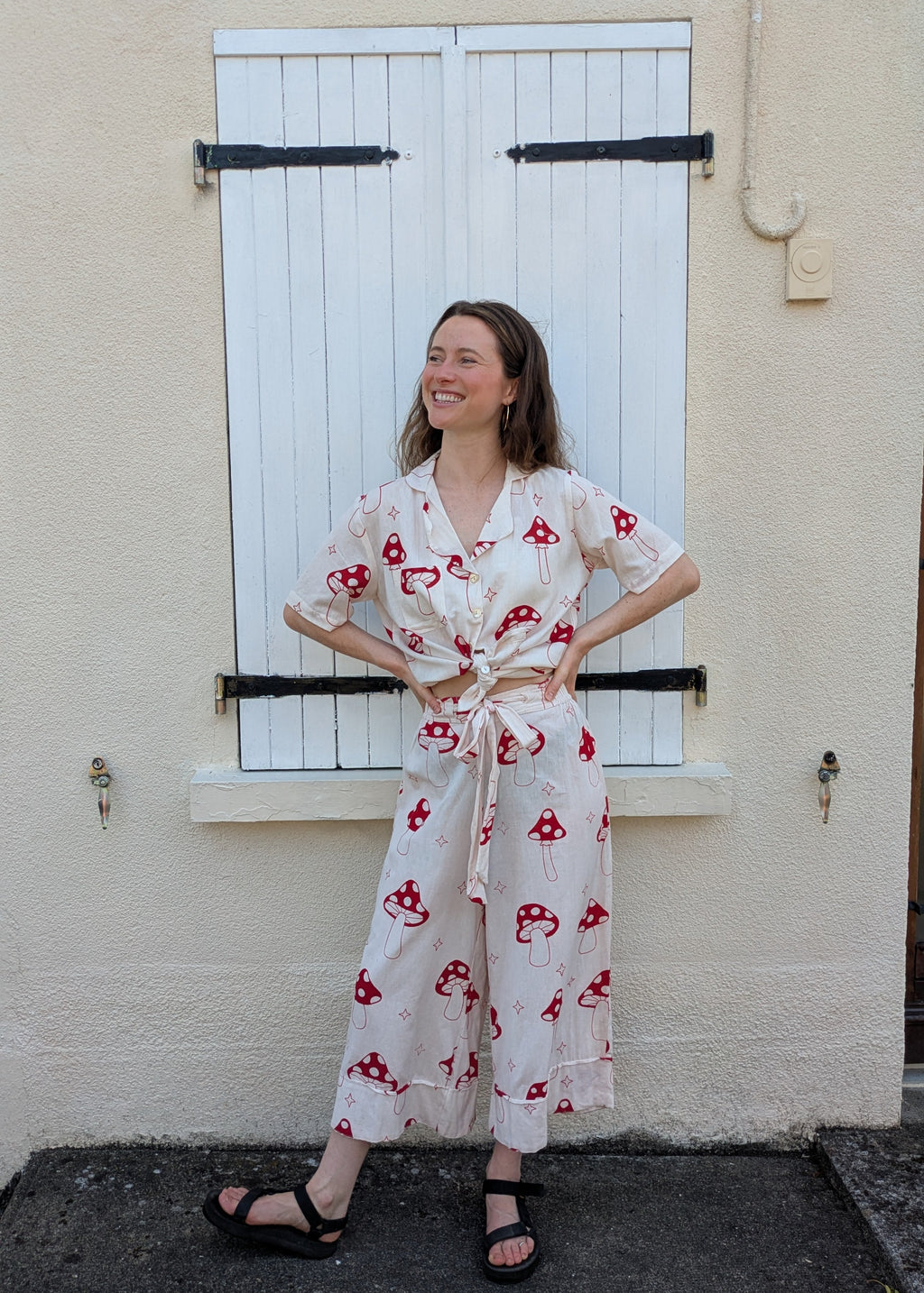 Magic Mushroom Wide Hem Culottes