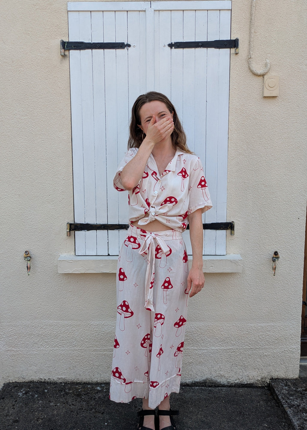 Magic Mushroom Wide Hem Culottes