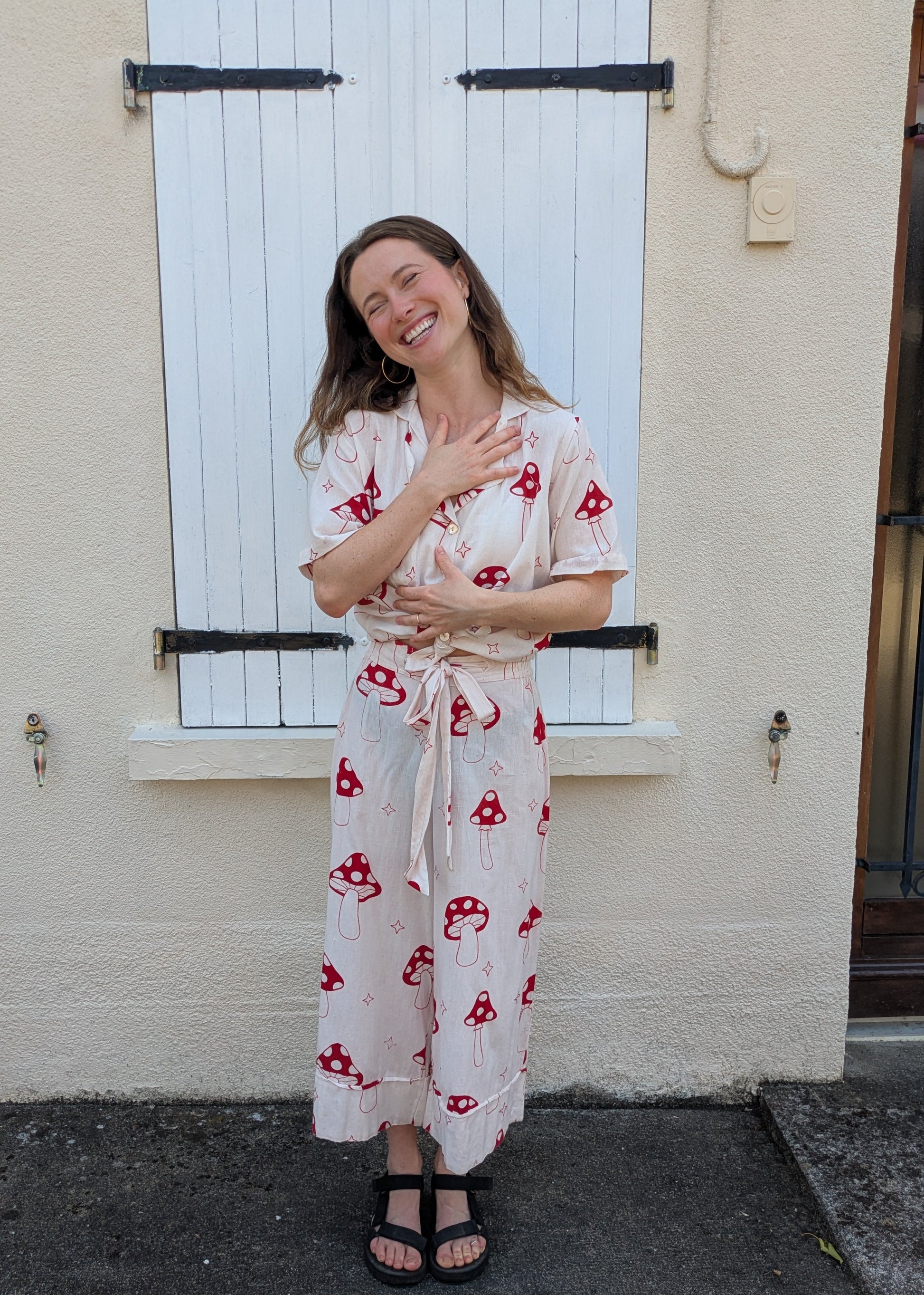 Magic Mushroom Wide Hem Culottes