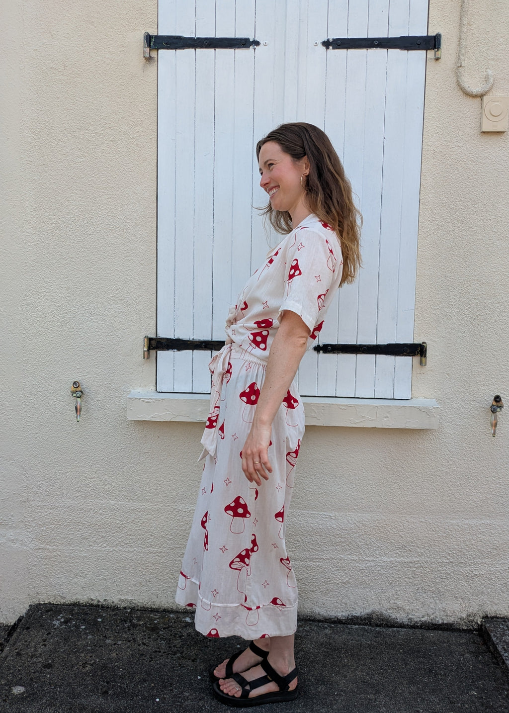 Magic Mushroom Wide Hem Culottes