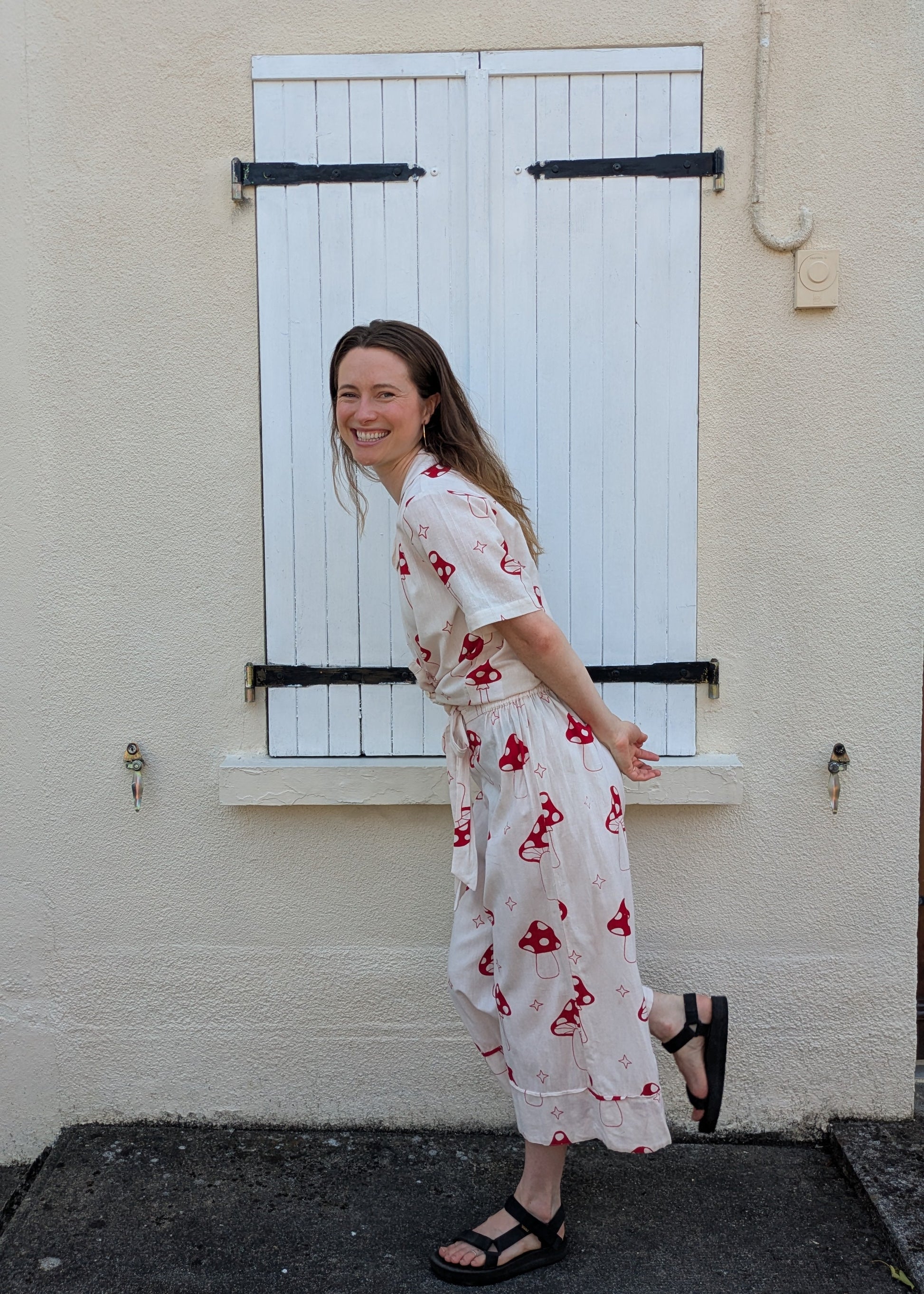 Magic Mushroom Wide Hem Culottes