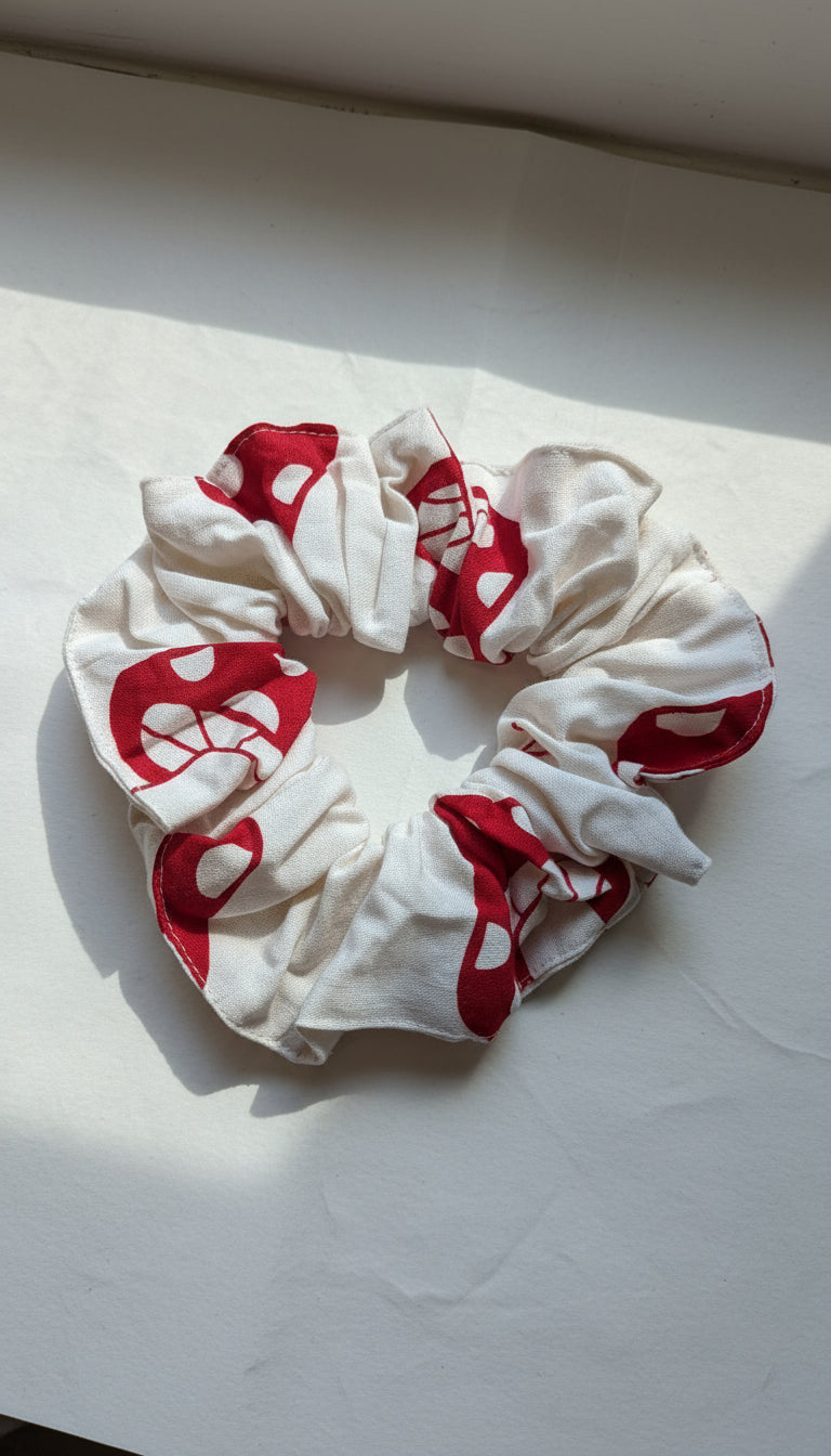Large Mushroom Scrunchie