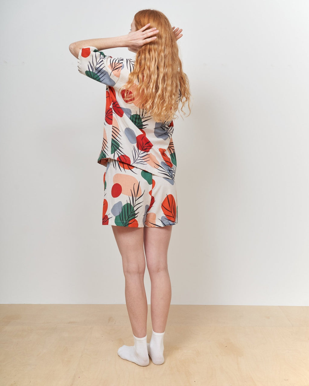 Abstract Drawstring Shorts - Periodical Powers