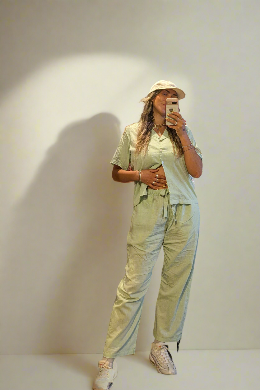 Matcha Straight Leg Trousers