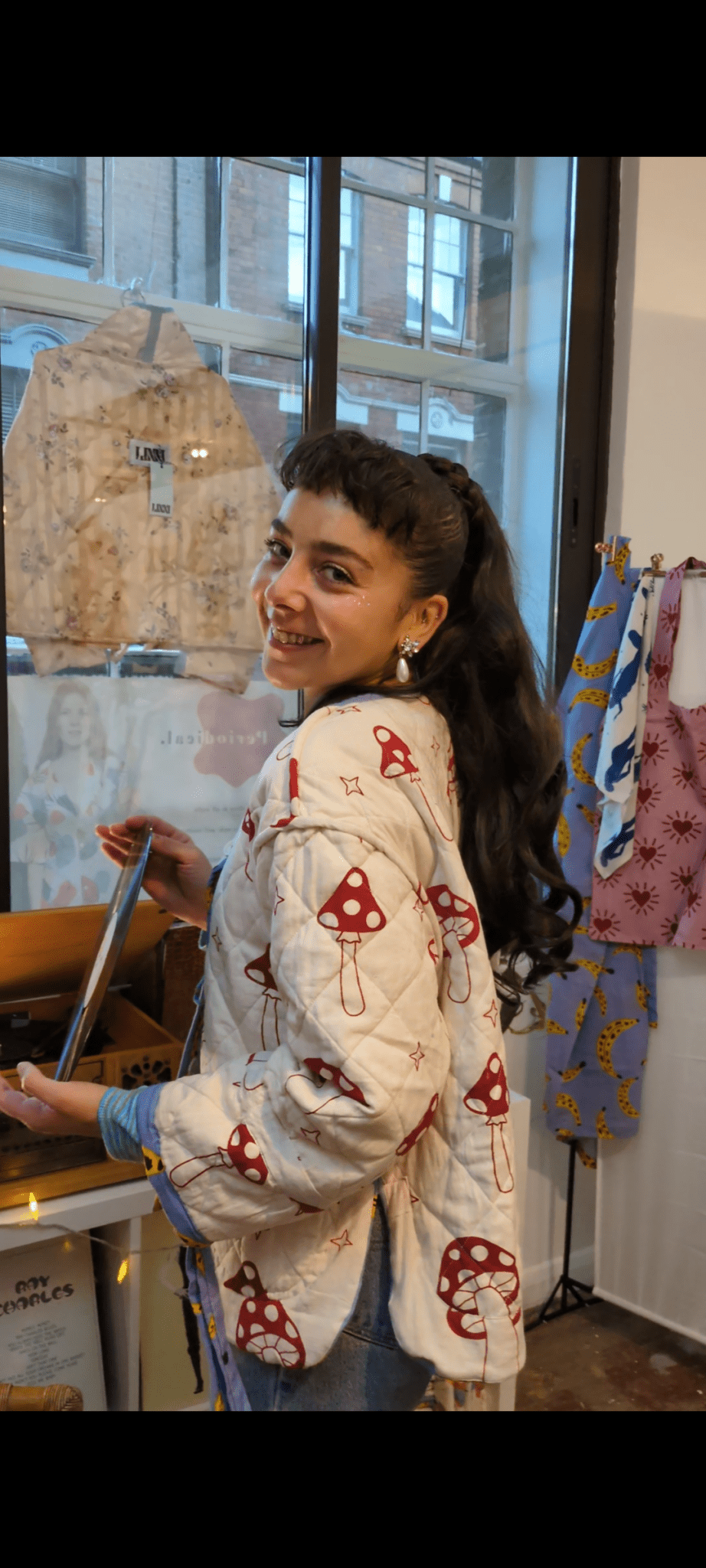 Cool Banana / Magic Mushroom reversible quilted jacket - Periodical Powers