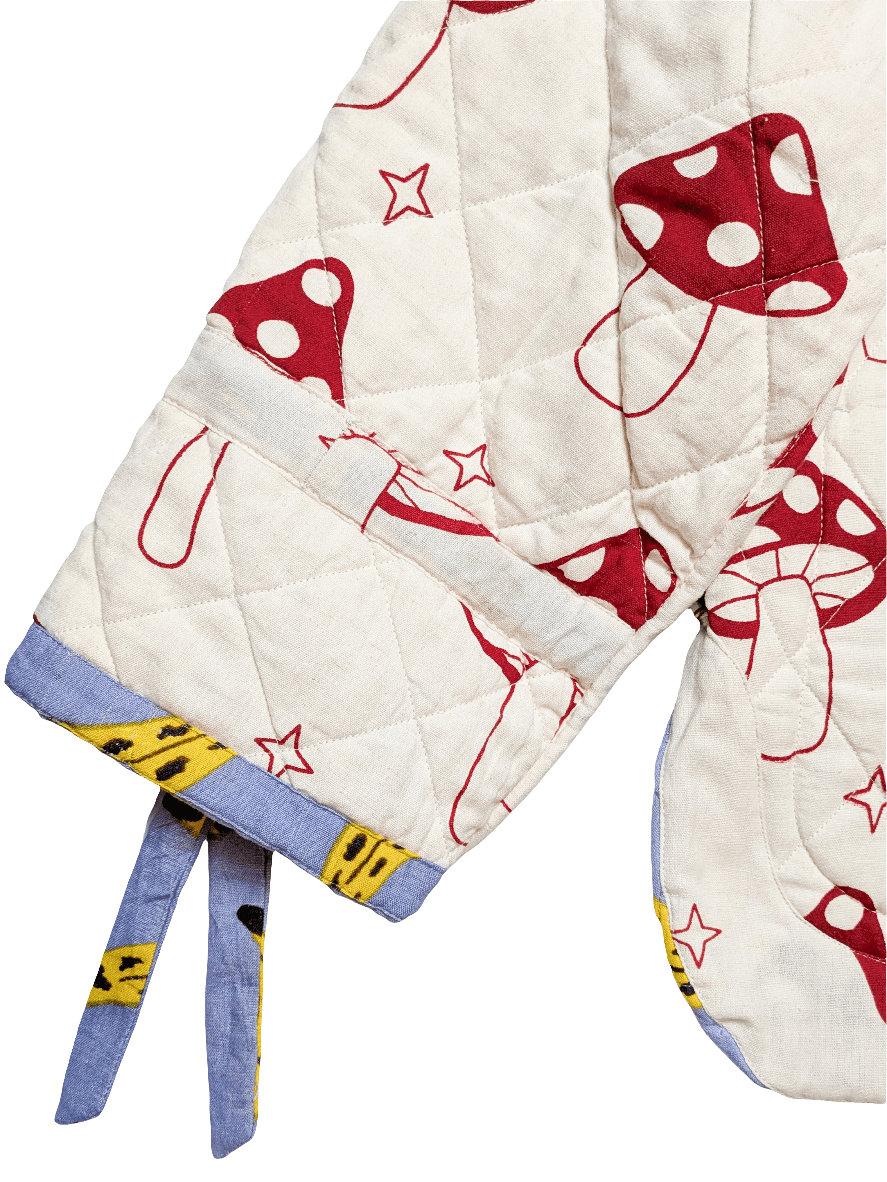 Cool Banana / Magic Mushroom reversible quilted jacket - Periodical Powers