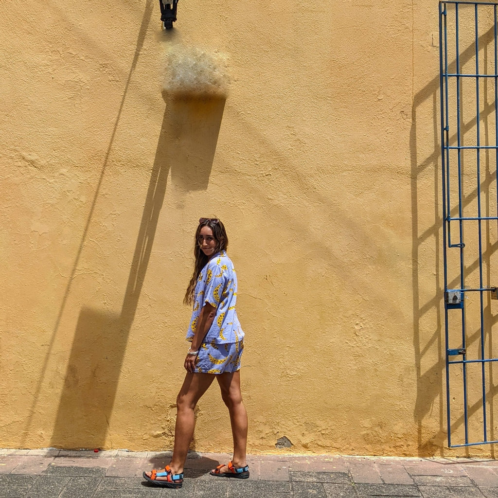 Cool Bananas Drawstring Shorts - Periodical Powers