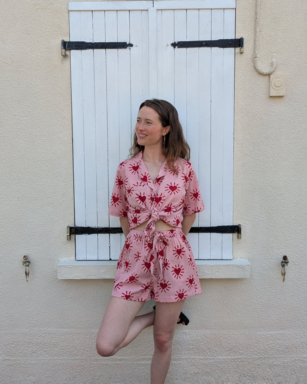 Love Shine Drawstring Shorts - Periodical Powers