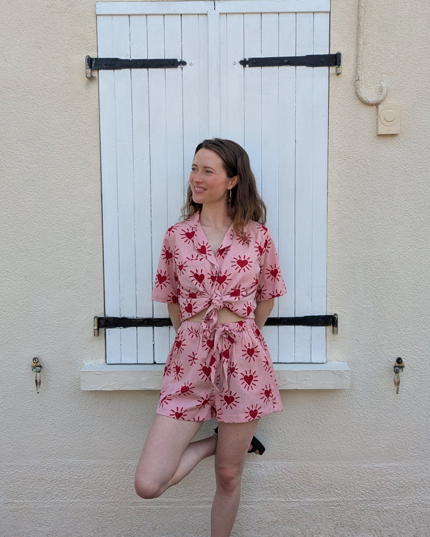 Love Shine Drawstring Shorts - Periodical Powers