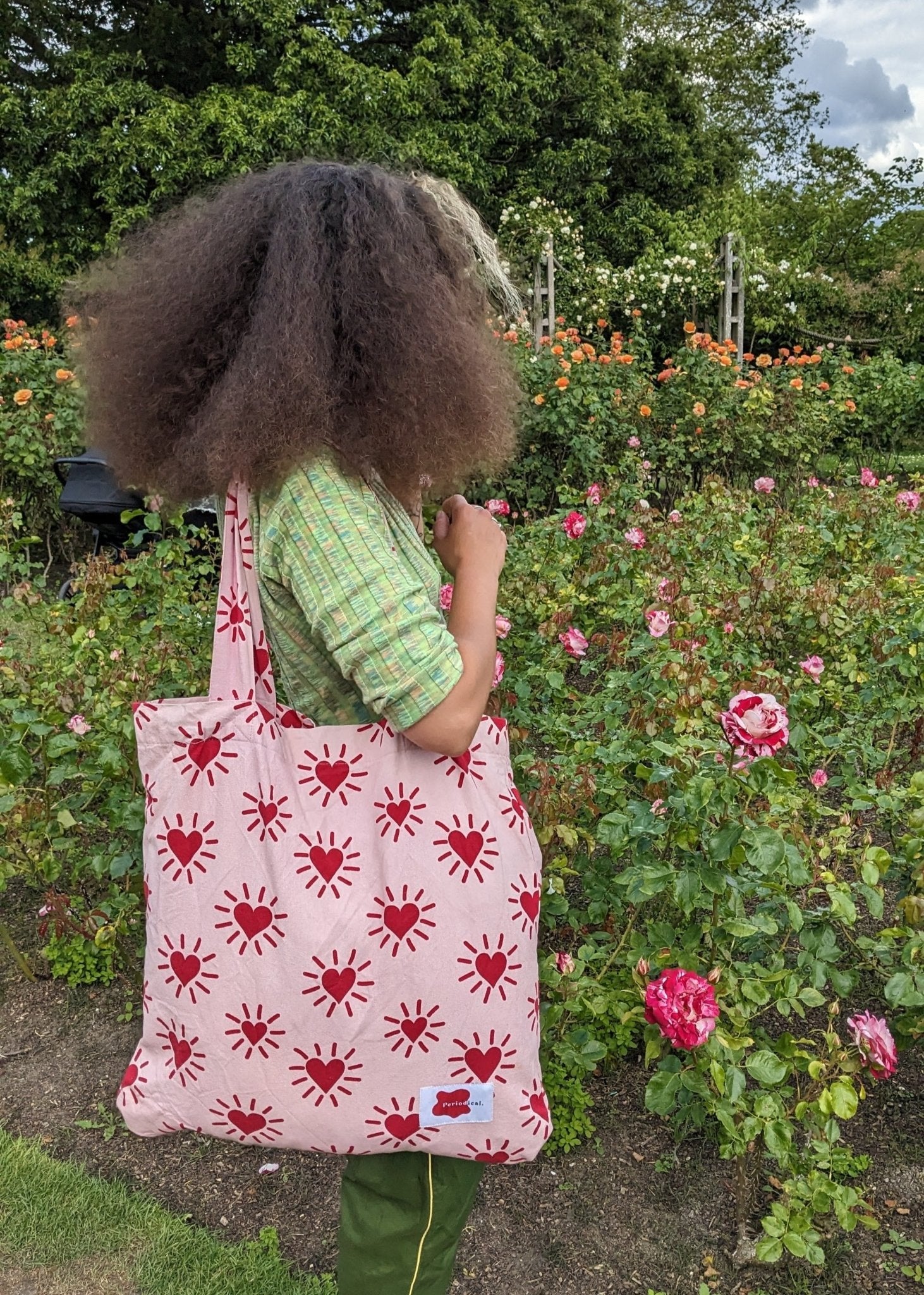 Love Shine Giant Tote Bag (Deep Pink) - Periodical Powers