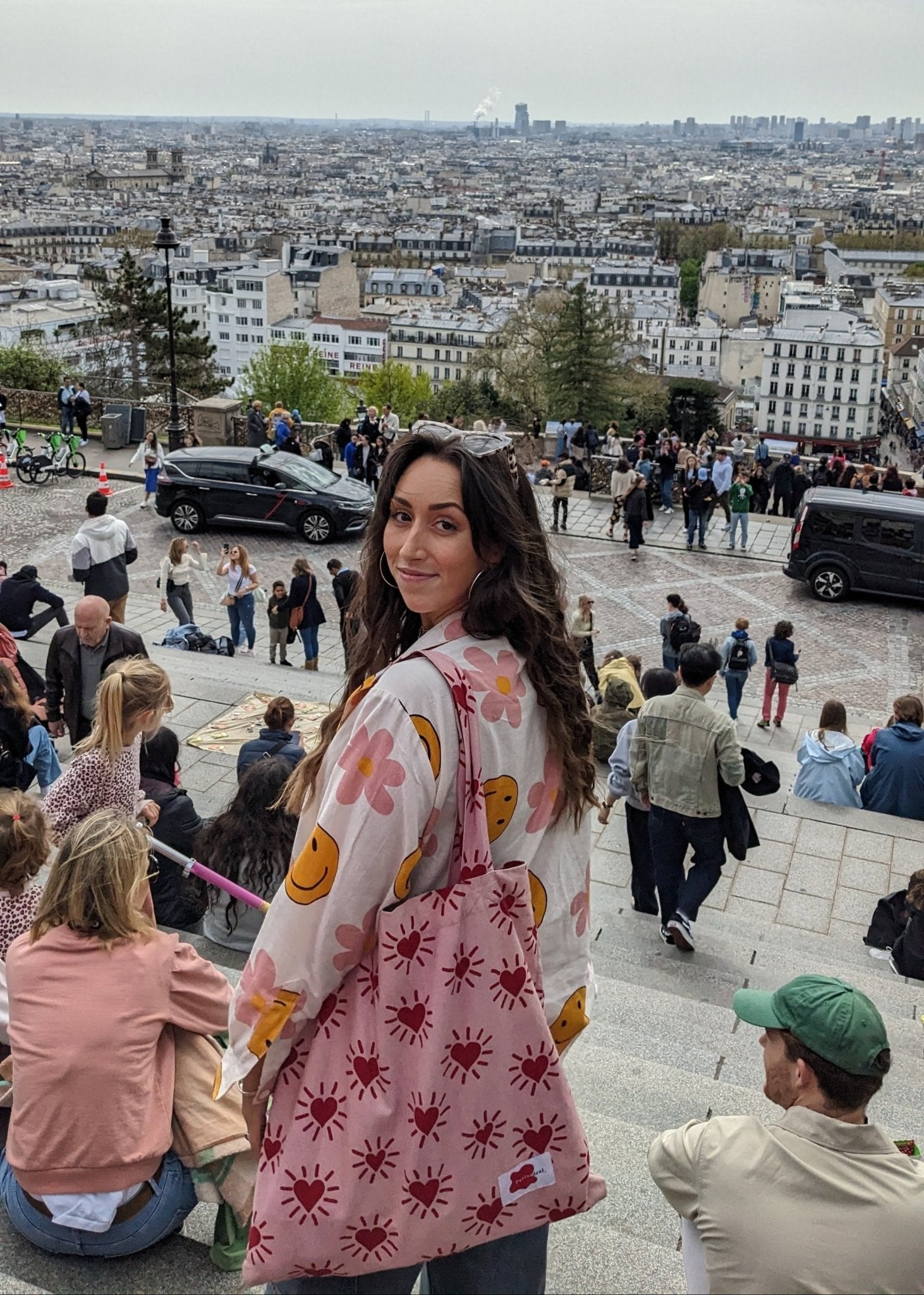 Love Shine Giant Tote Bag (Deep Pink) - Periodical Powers