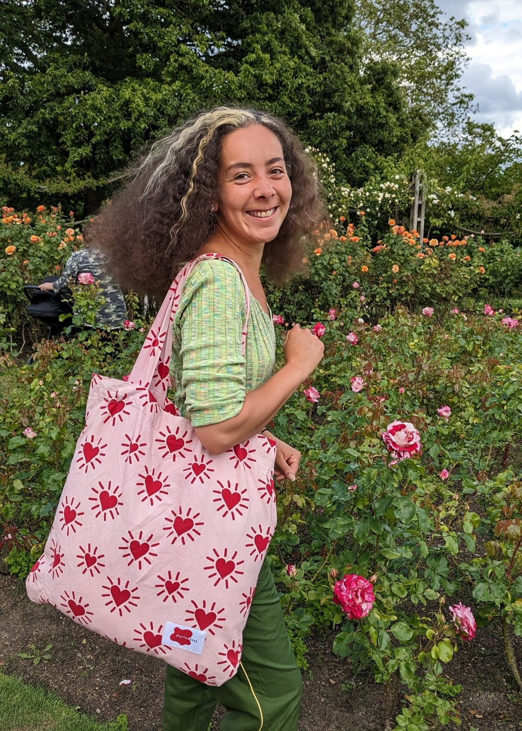 Love Shine Giant Tote Bag (Deep Pink) - Periodical Powers