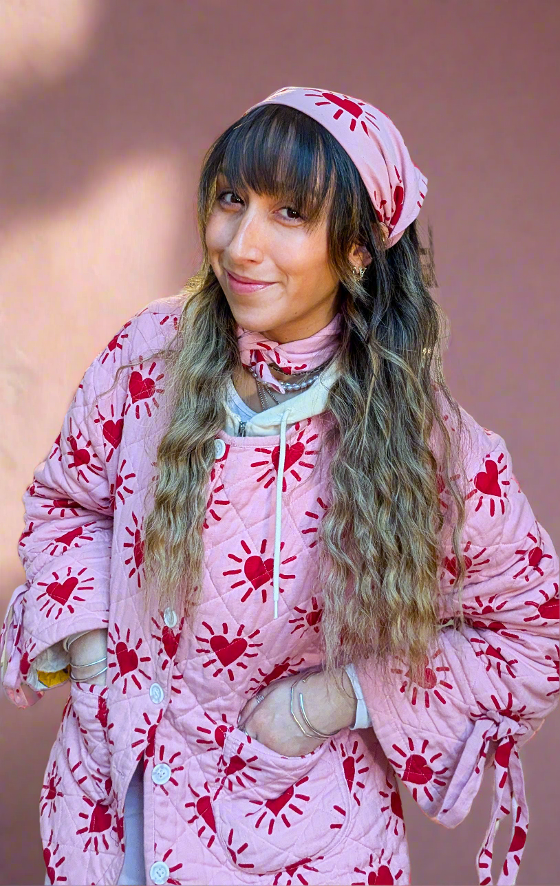 Love Shine / Happy Hippy reversible quilted jacket - Periodical Powers