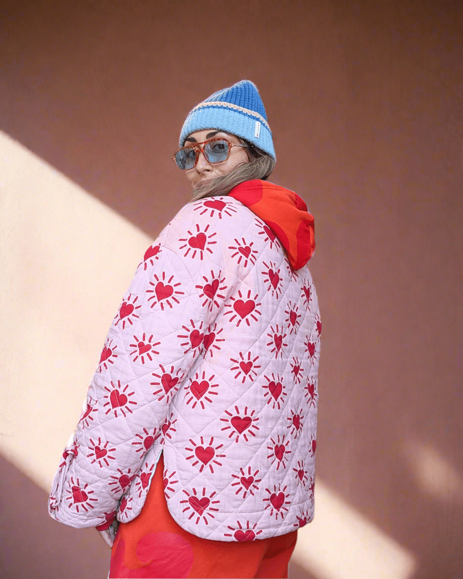 Love Shine / Happy Hippy reversible quilted jacket - Periodical Powers