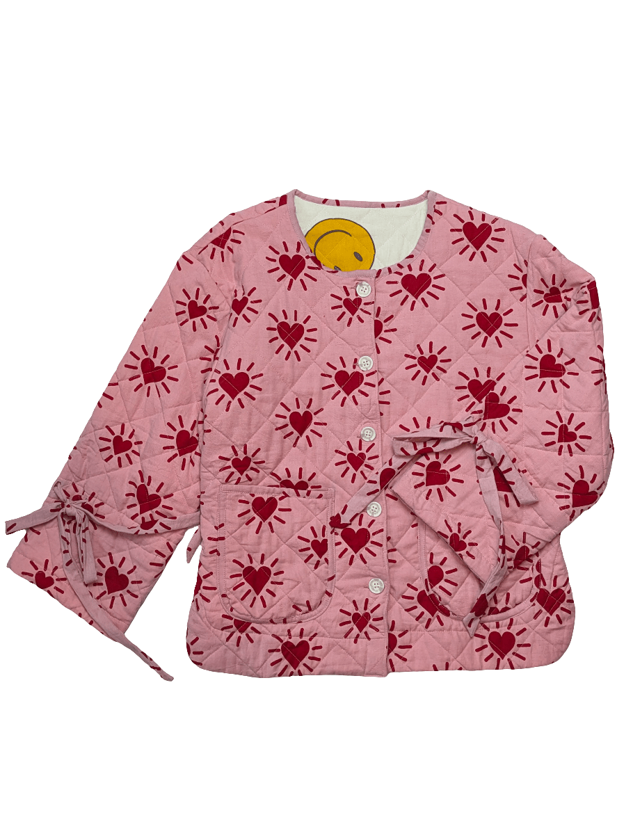 Love Shine / Happy Hippy reversible quilted jacket - Periodical Powers