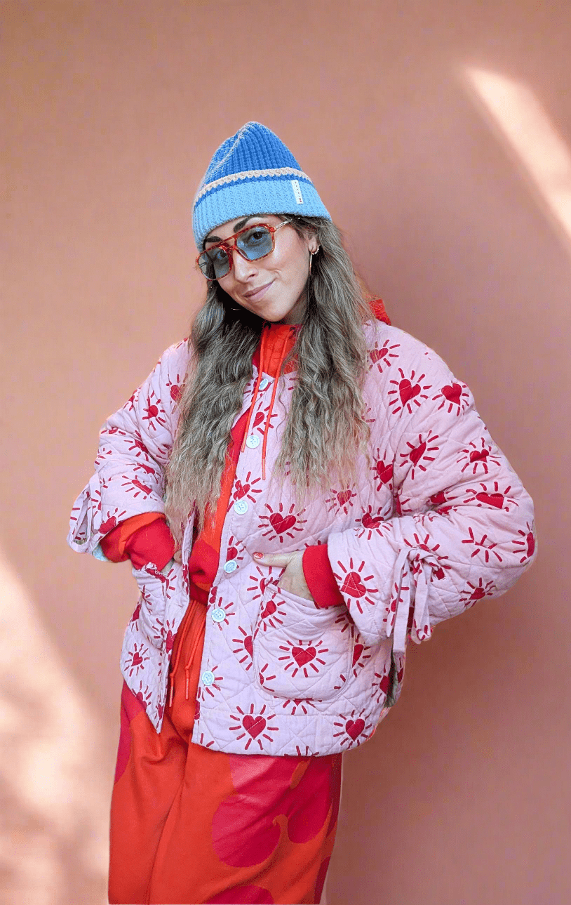 Love Shine / Happy Hippy reversible quilted jacket - Periodical Powers