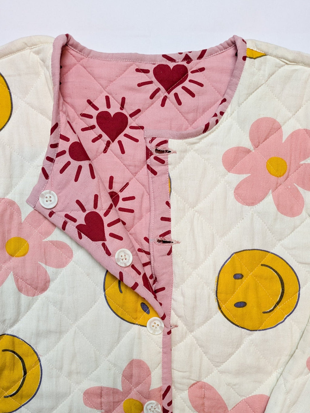 Love Shine / Happy Hippy reversible quilted jacket - Periodical Powers