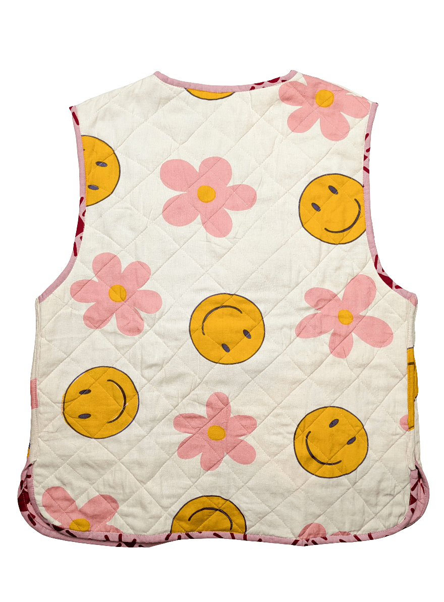 Love Shine / Happy Hippy reversible quilted waistcoat - Periodical Powers