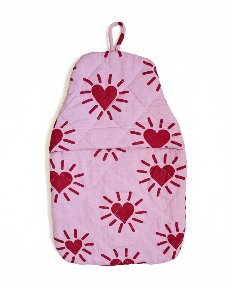 Love Shine Quilted Hot Water Bottle Cover - Periodical Powers