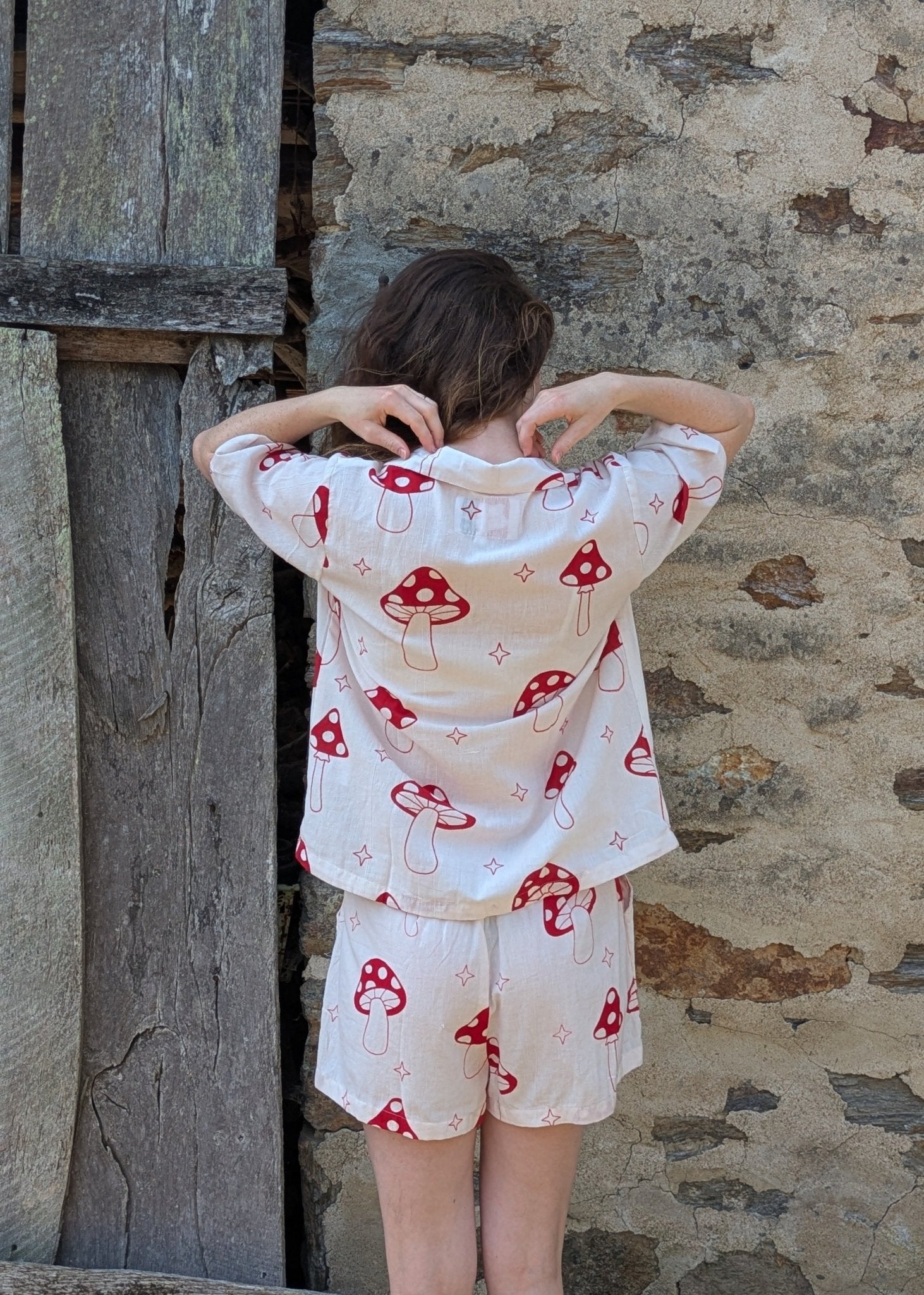 Magic Mushroom Drawstring Shorts - Periodical Powers