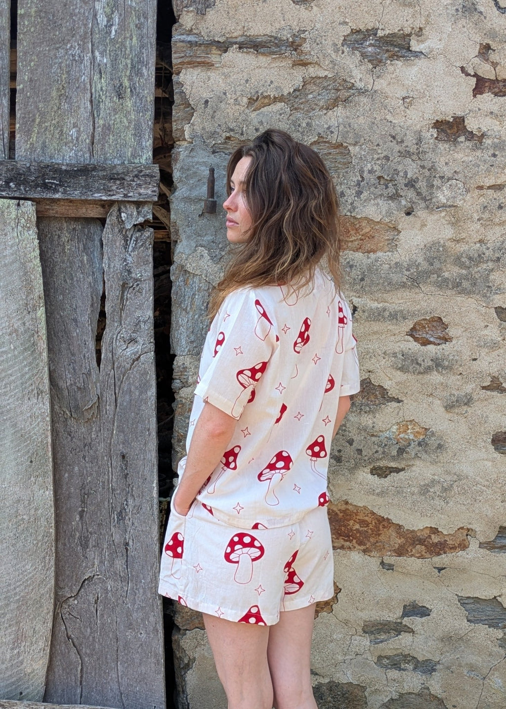 Magic Mushroom Drawstring Shorts - Periodical Powers