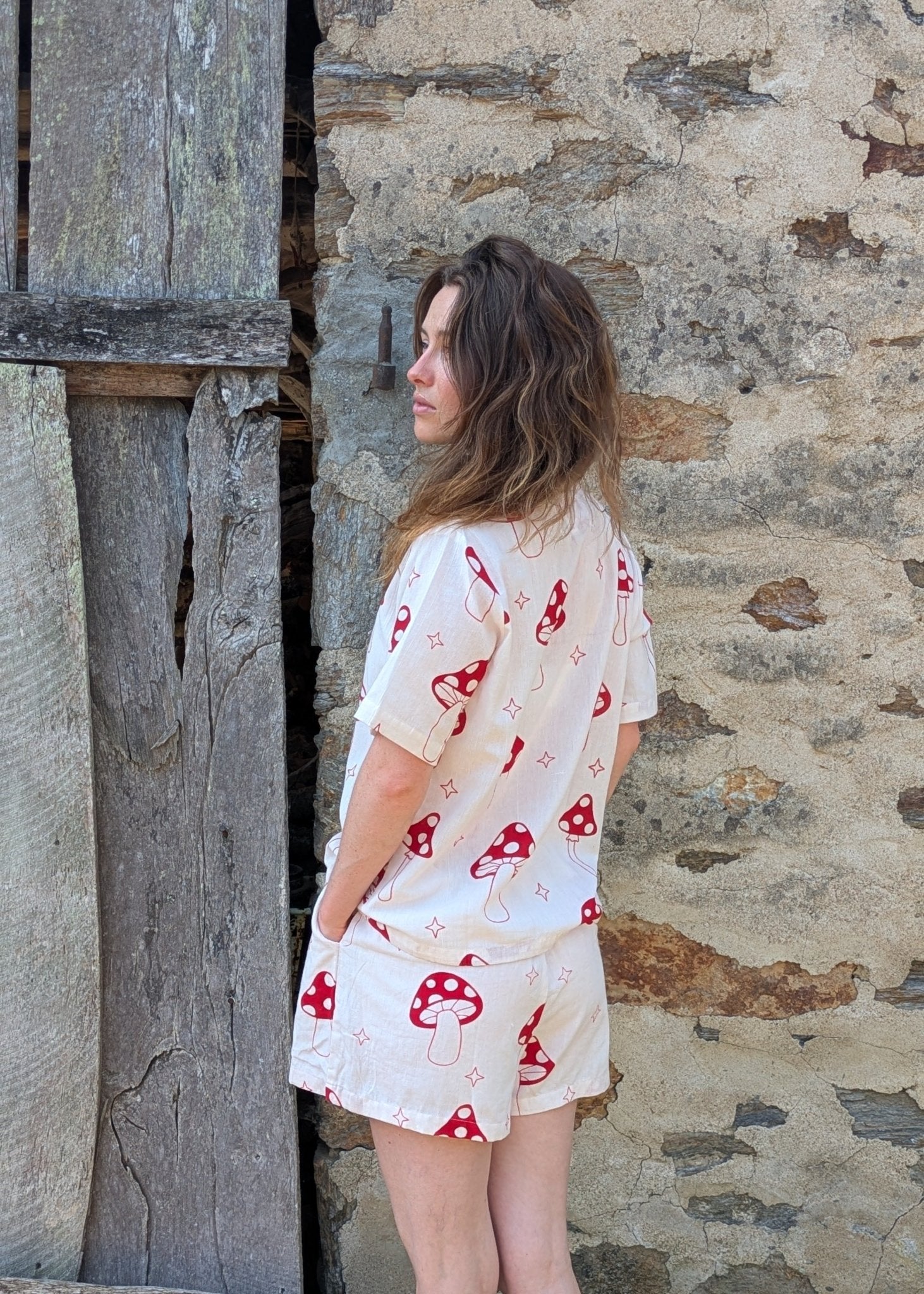 Magic Mushroom Drawstring Shorts - Periodical Powers