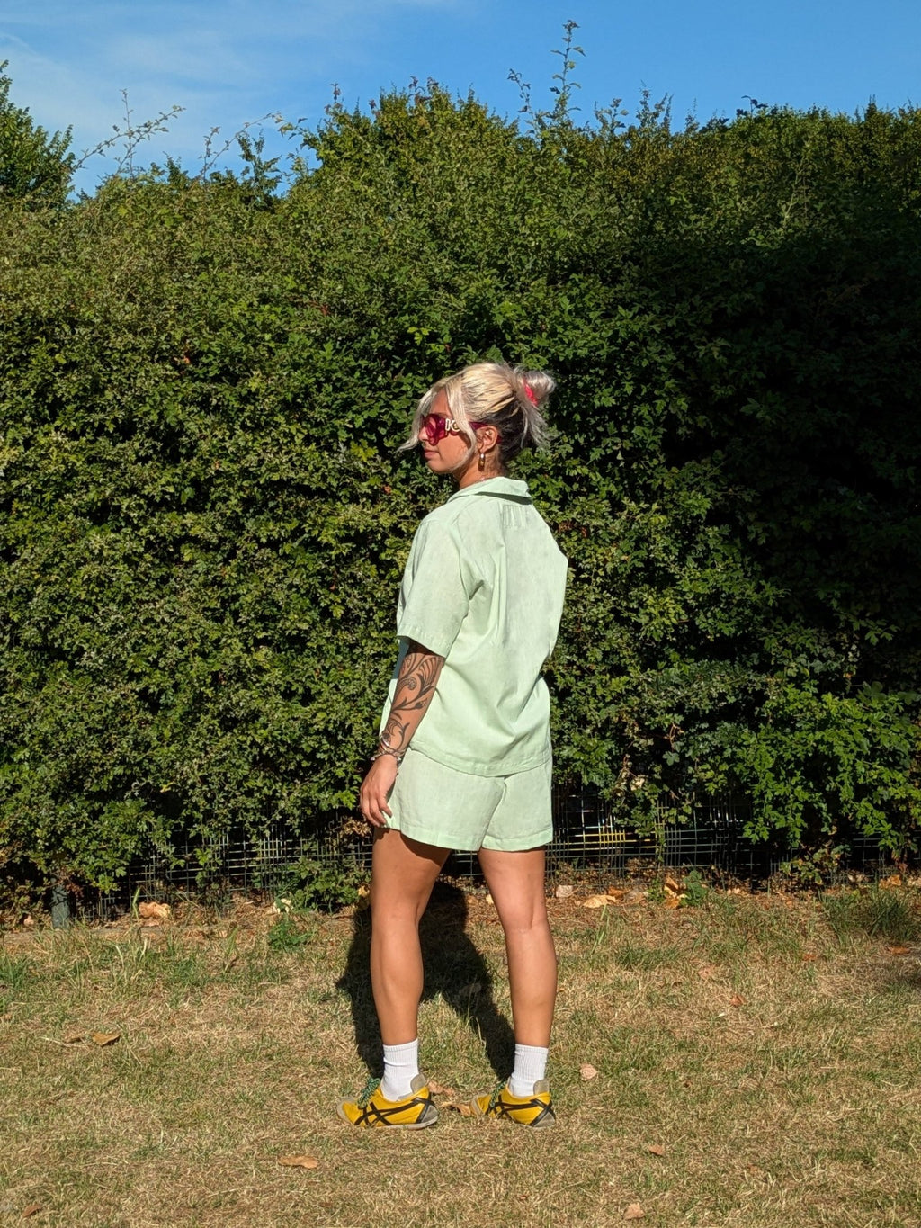 Matcha Drawstring Shorts - Periodical Powers