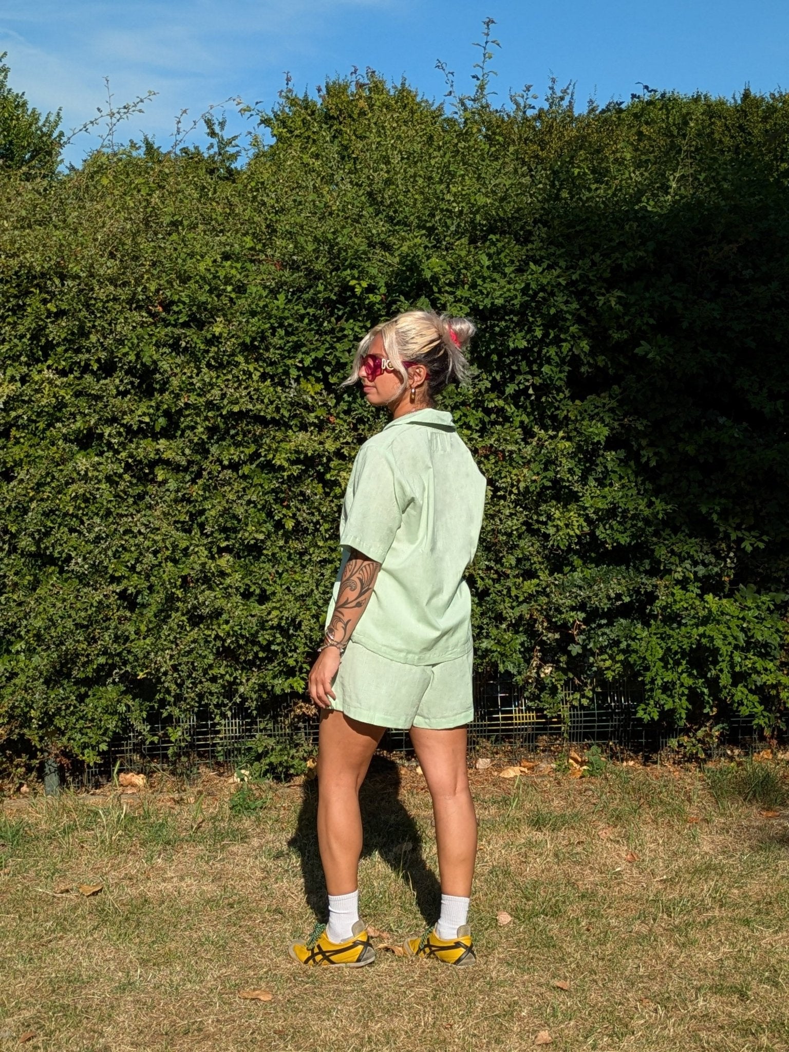 Matcha Drawstring Shorts - Periodical Powers