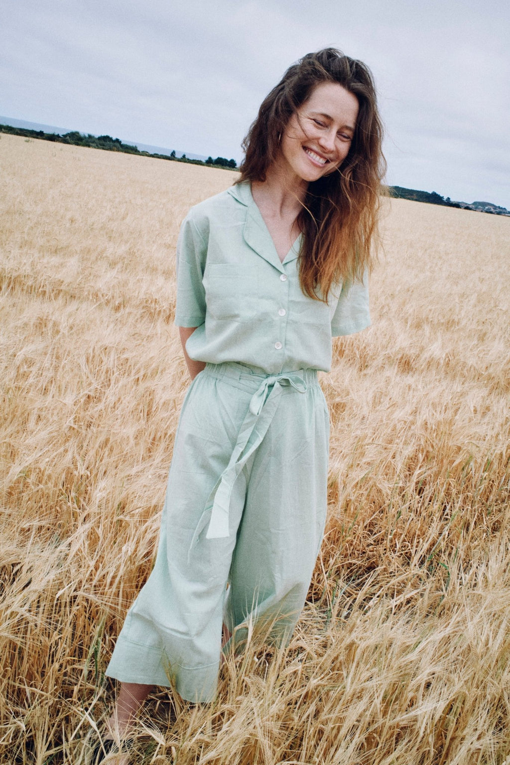 Matcha Wide Hem Culottes - Periodical Powers
