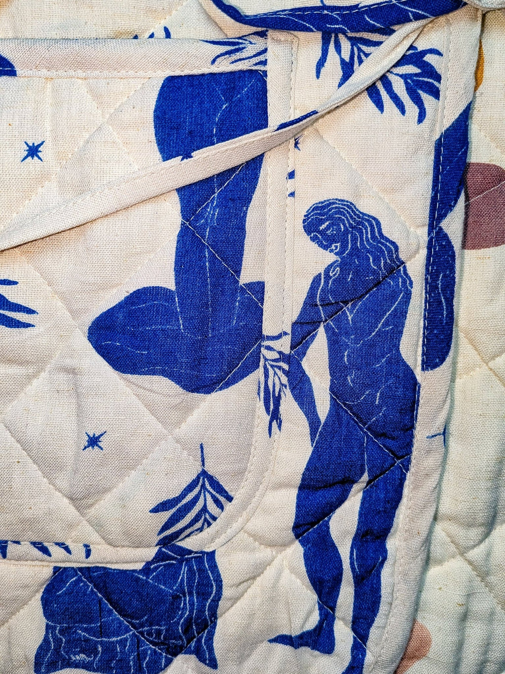 Moonlight & Abstract reversible quilted waistcoat - Periodical Powers