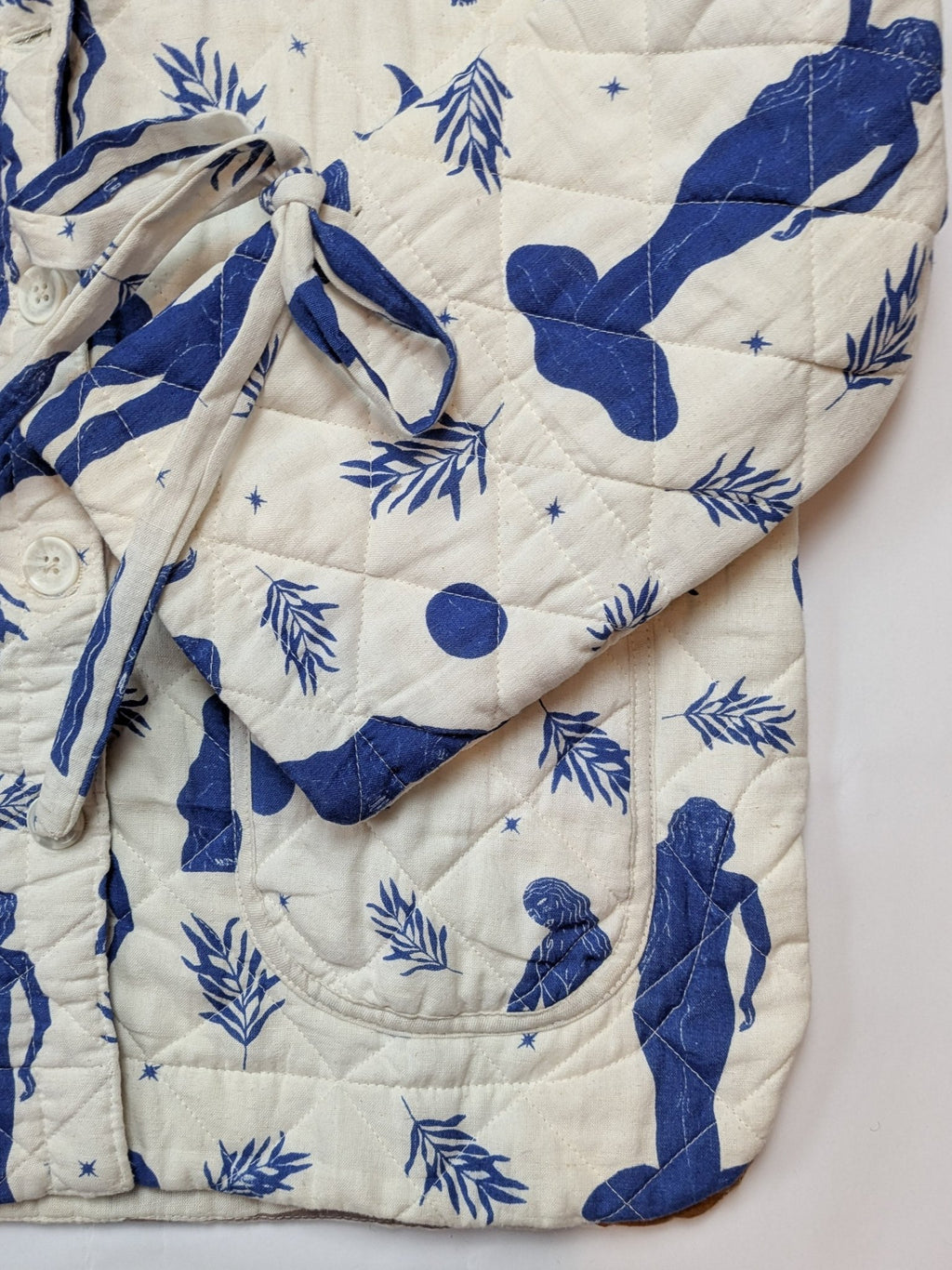 Moonlight Rituals/ Abstract reversible quilted jacket - Periodical Powers