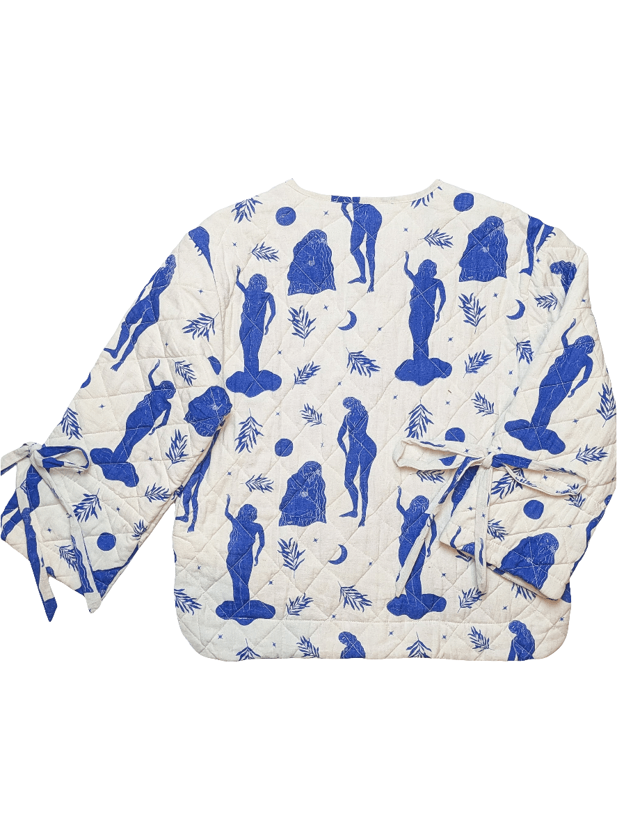 Moonlight Rituals/ Abstract reversible quilted jacket - Periodical Powers