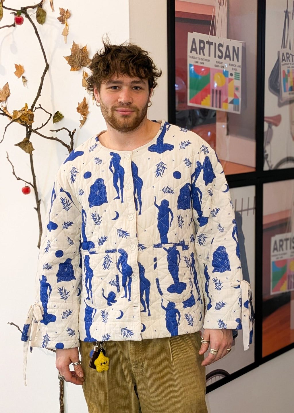 Moonlight Rituals/ Abstract reversible quilted jacket - Periodical Powers