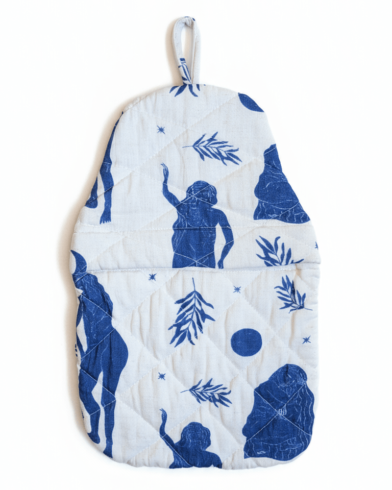 Moonlight Rituals Quilted Hot Water Bottle Cover - Periodical Powers